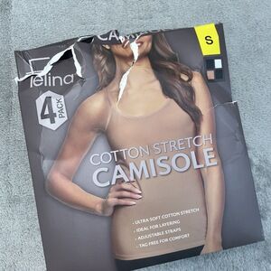 Felina Women's S Cotton Stretch Camisole Multicolor e0546